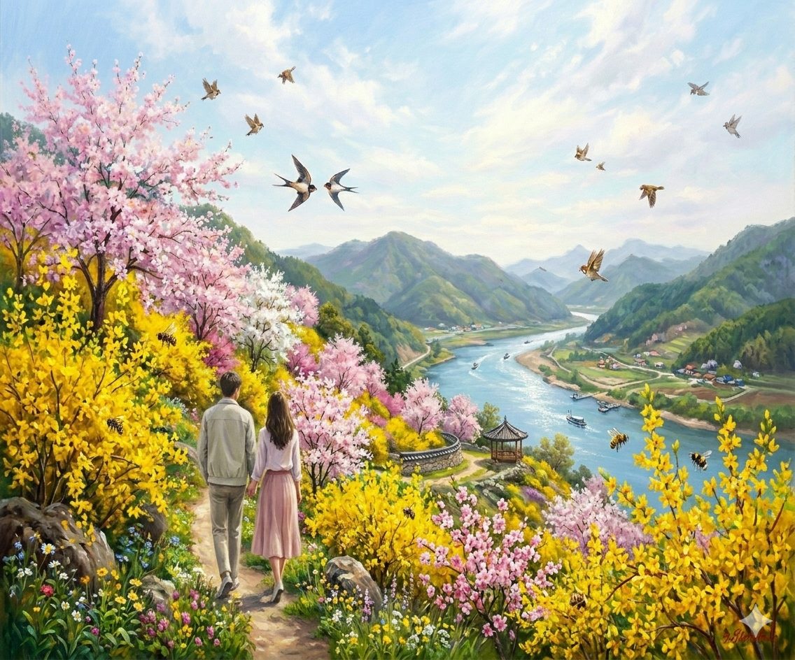 4월의 봄 그 어느날에